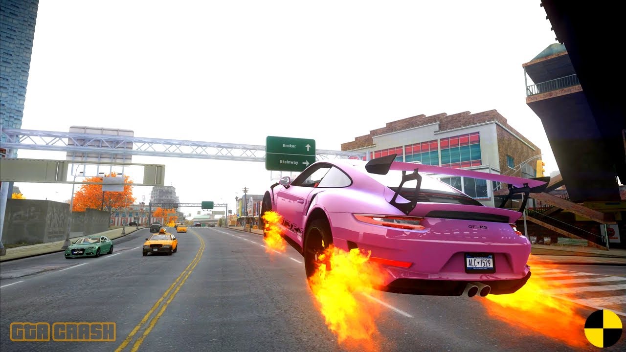 GTA 4 CRASH TESTING REAL CAR 655