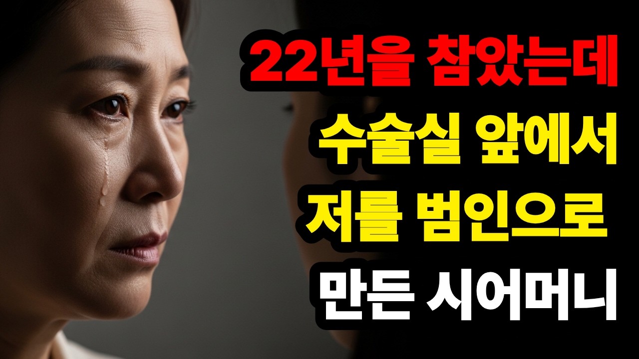 며느리를 22년간 깎아내린 시어머니｜수술실 앞에서 무릎 꿇다｜세월한모금 오디오북
