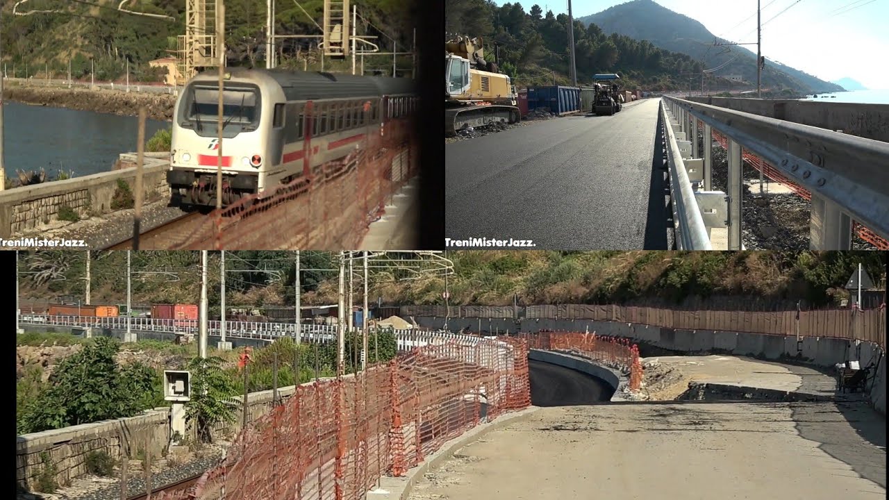 Stazione di Castelbuono avanzamento lavori. Dove c 'erano i binari oggi c è una strada.New progetto?