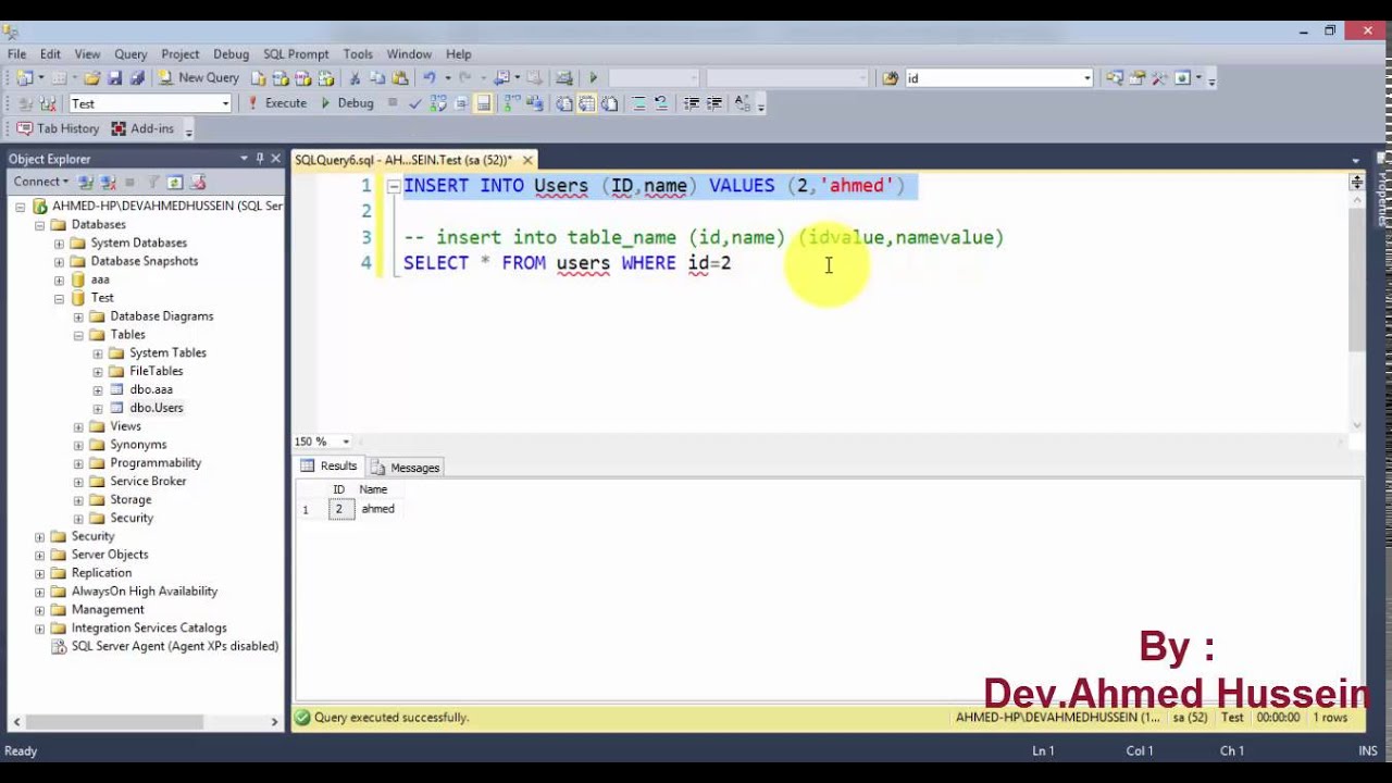 7 - SQL Server Databases : Insert Update Delete