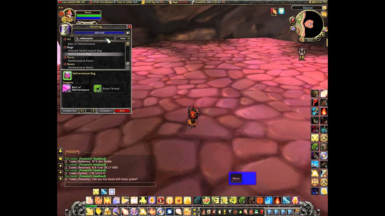 Beginners Guide to WoW Gold: Easy Tailoring Tricks