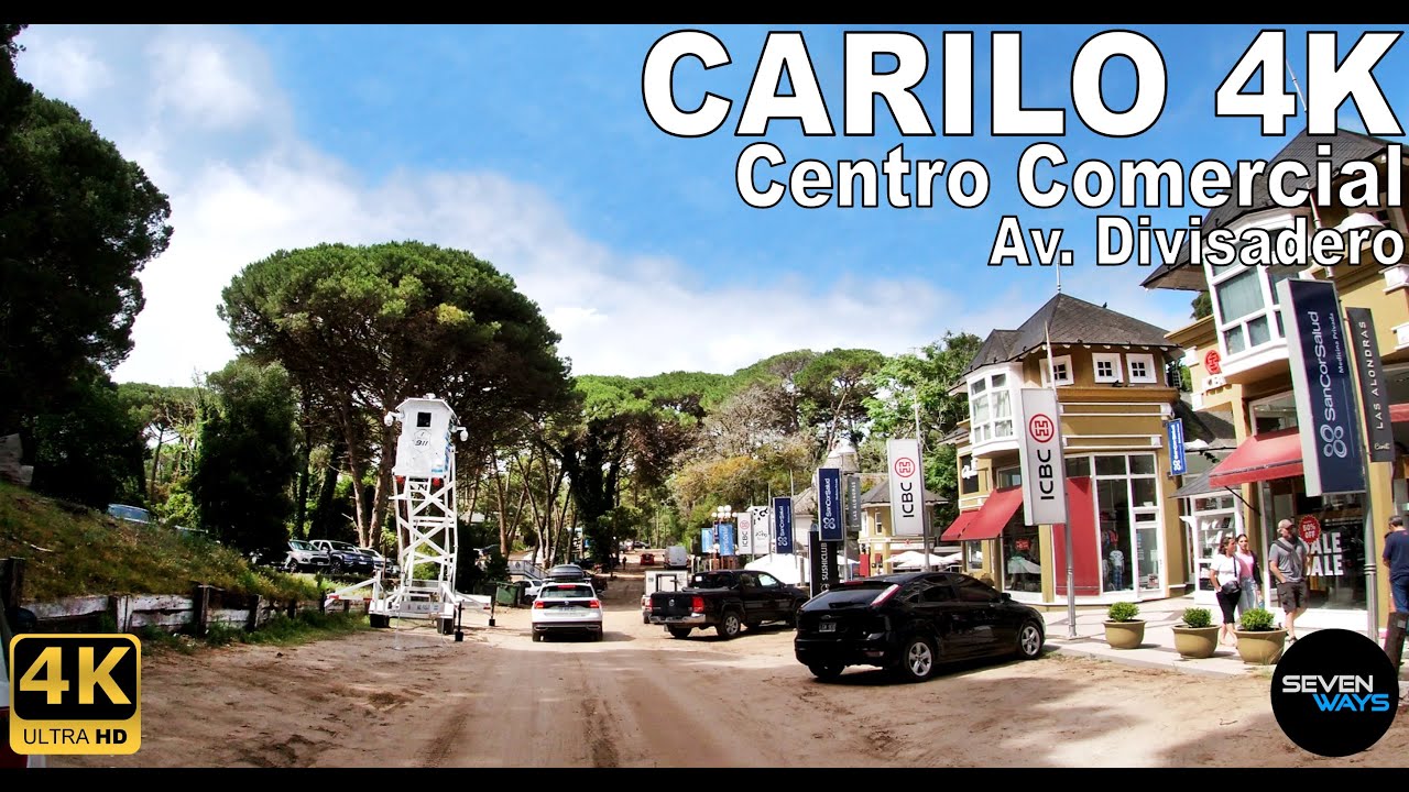 [4K] CARILÓ (PINAMAR) - CENTRO COMERCIAL / AV. DIVISADERO / ZONA DE HOTELES