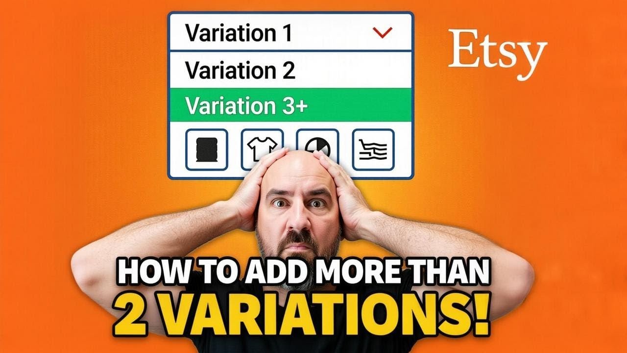 How To Add More Than 2 Variations On Etsy Fast! (2 Ways)