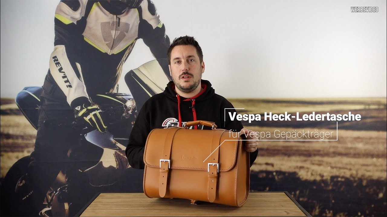 Original Vespa Ledertasche für Vespa GTS, Primavera, Sprint u.v.m.