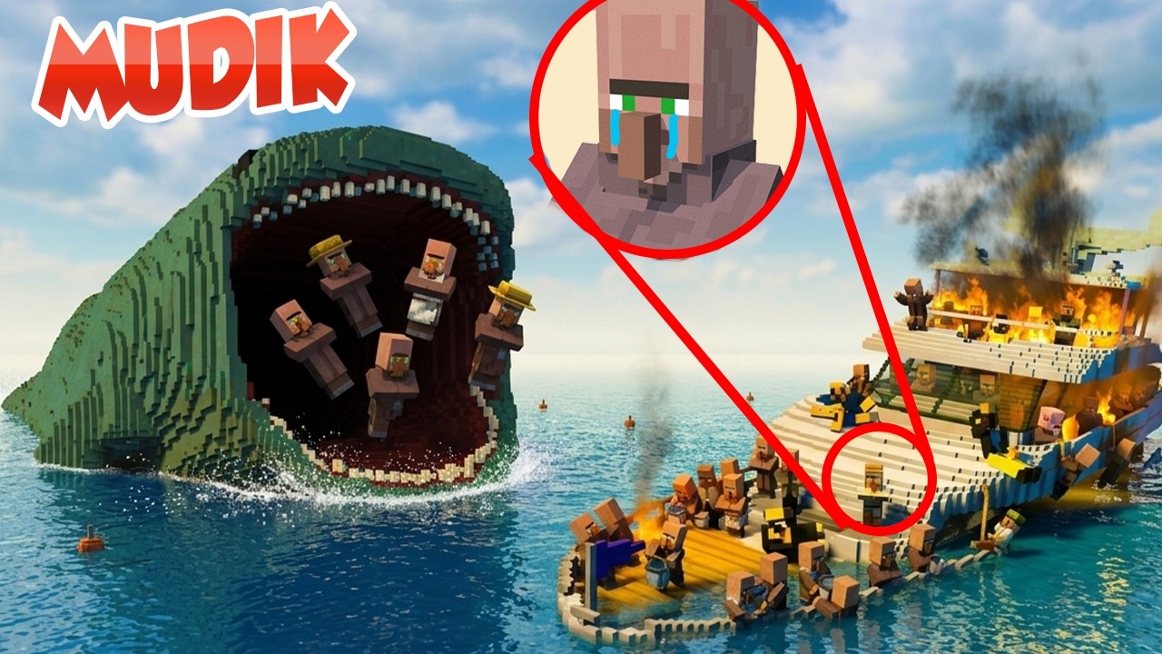 AKU SIKSA VILLAGER DENGAN AJAK MEREKA MUDIK LEWAT JALUR AIR WKWK !!!