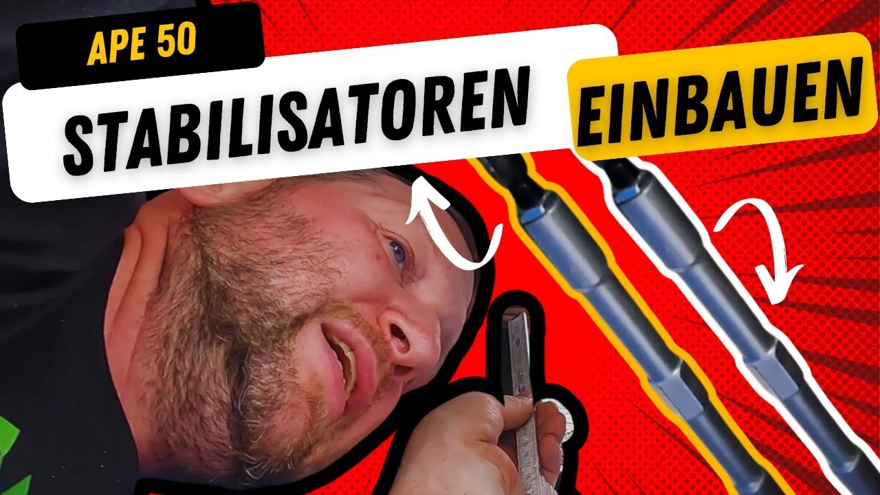 Ape 50 Stabilisationssatz / Stabistreben einbauen