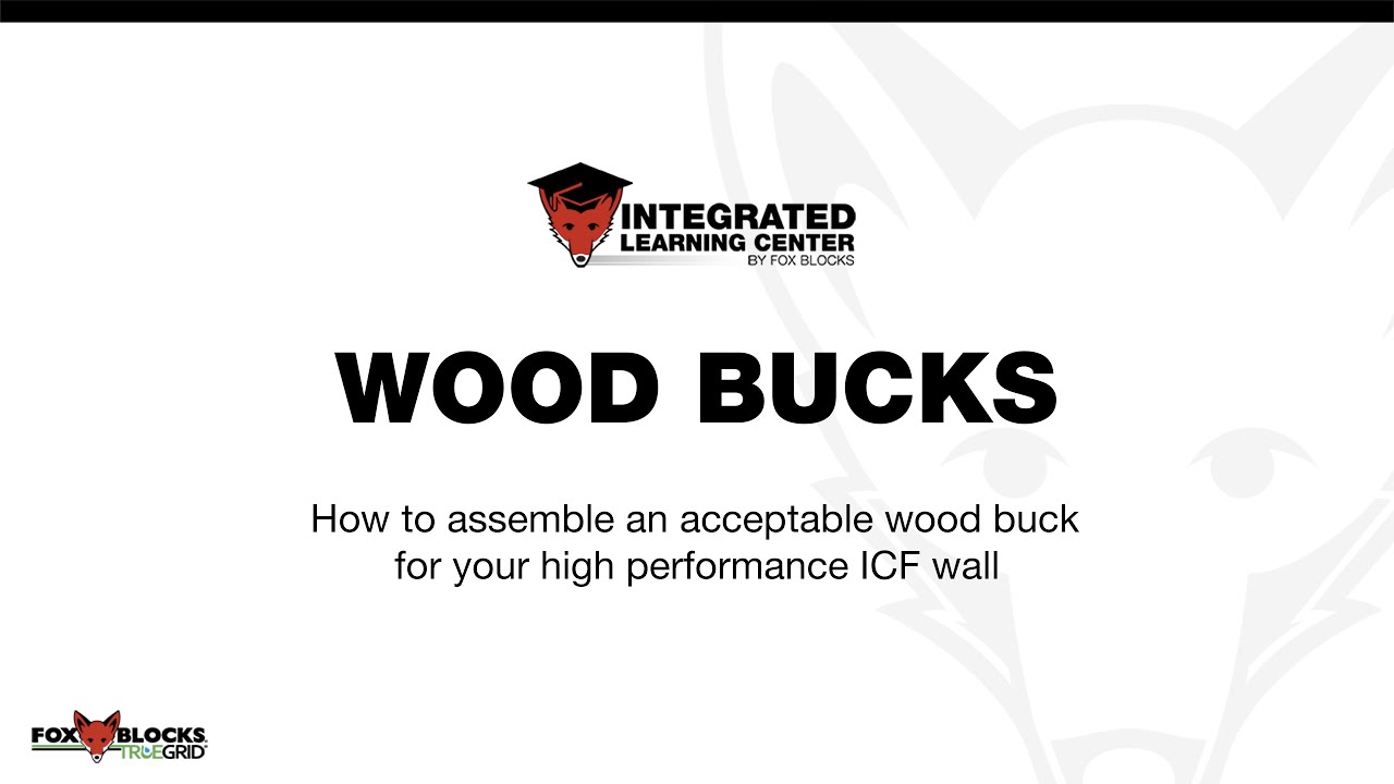 Wood Bucks with Fox Blocks