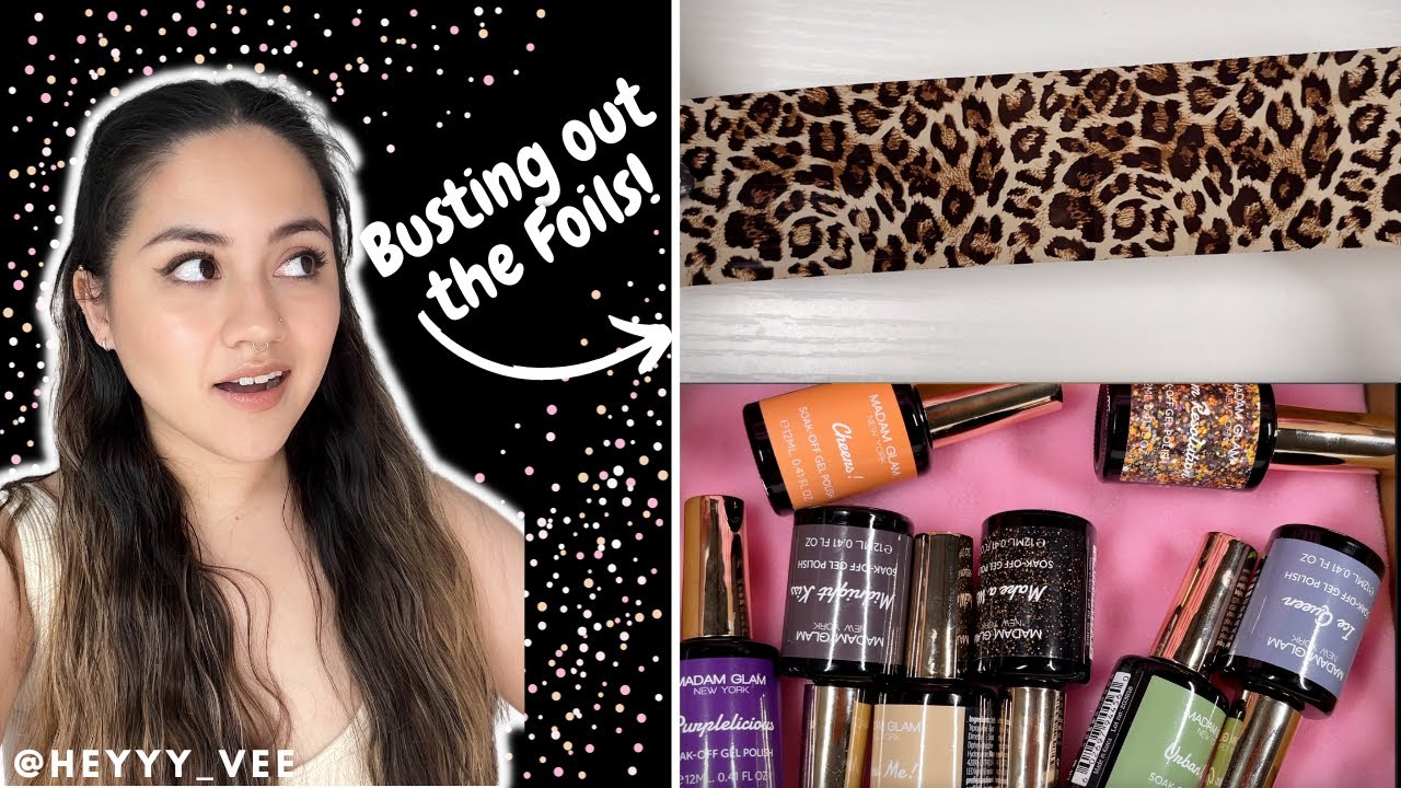 🐆 Easy Leopard Print Neutral Nails / How To Use Nail Foils