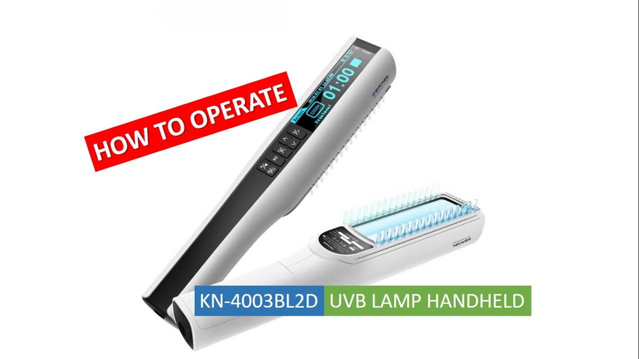 How to operate KN-4003BL2D UVB Narrowband Handheld Rechargeable