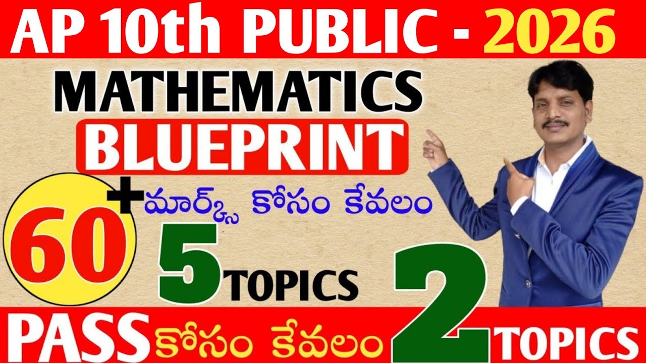 AP 10th Public 2026 Blueprint|Maths|how to pass 10th class maths|important questions for 10th maths