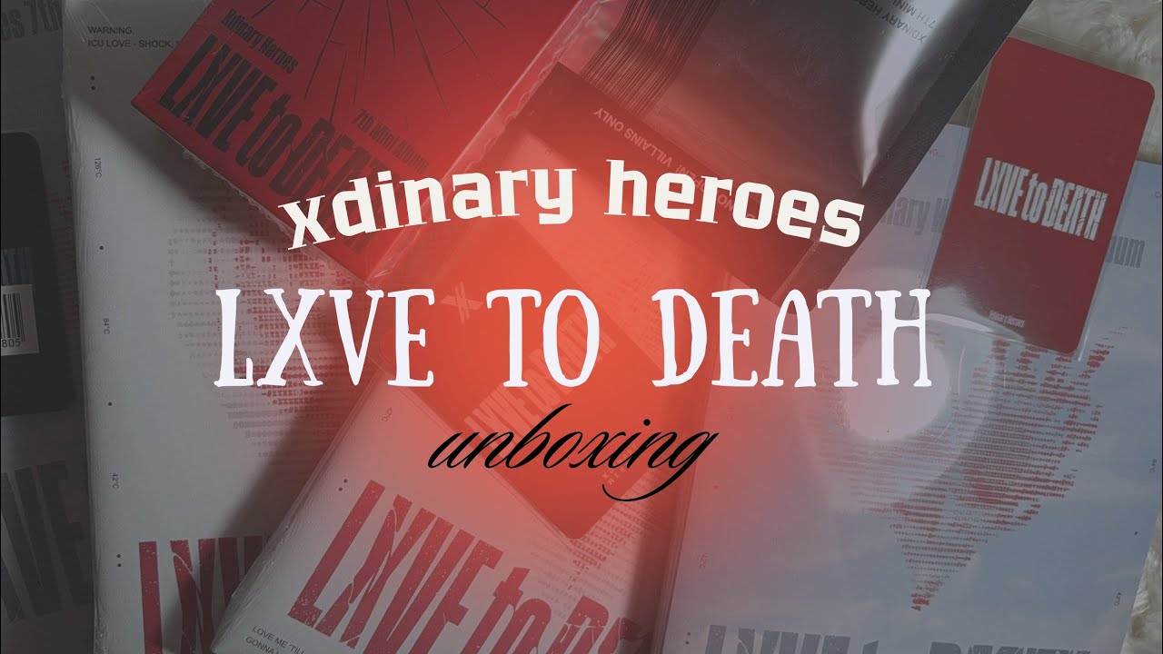 ★🎸⋆｡ °⋆ распаковка xdinary heroes lxve to death | photobook, tin case, nemo ver.
