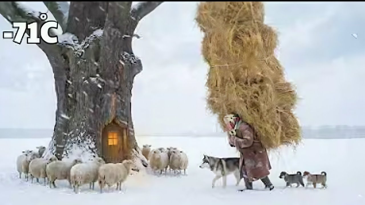 Surviving −71°C Alone | 93-Year-Old Widow and Her Dogs in Siberia