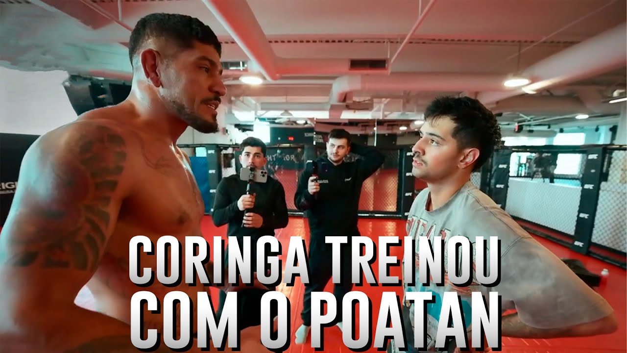 CORINGA TREINOU COM O POATAN E OS FILHOS DELE!!!