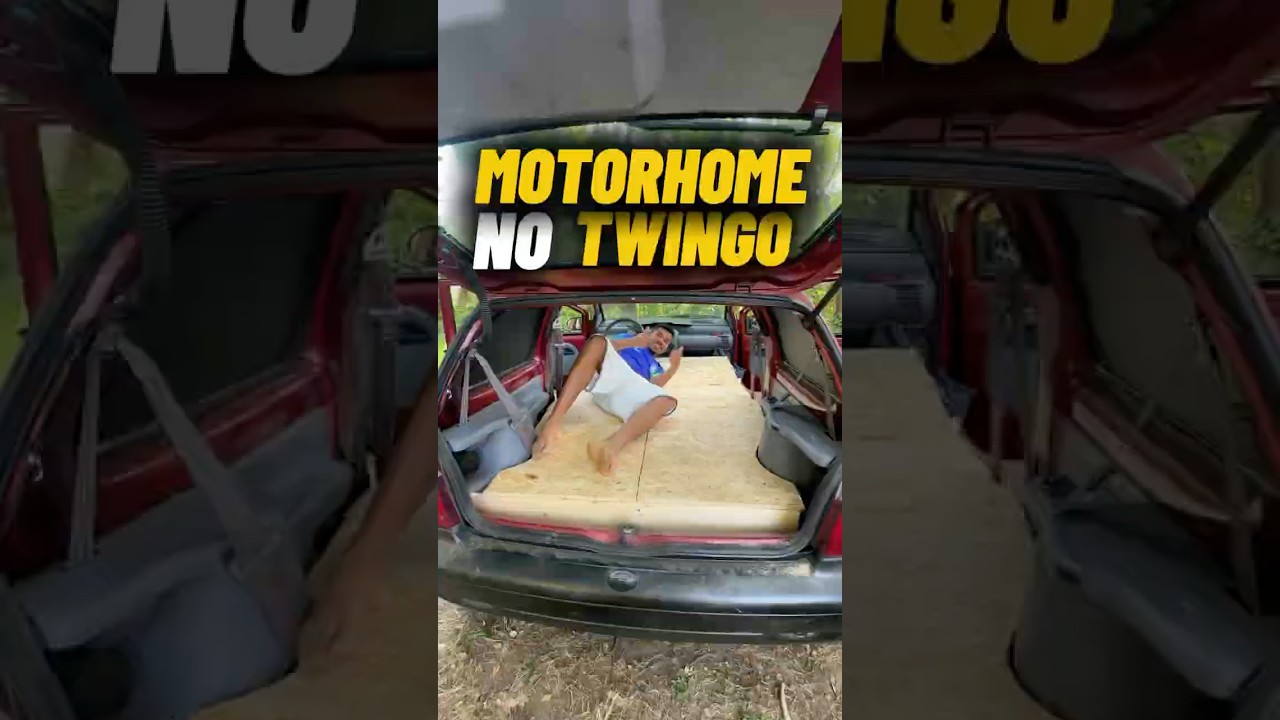 Motorhome em um Twingo 1994.