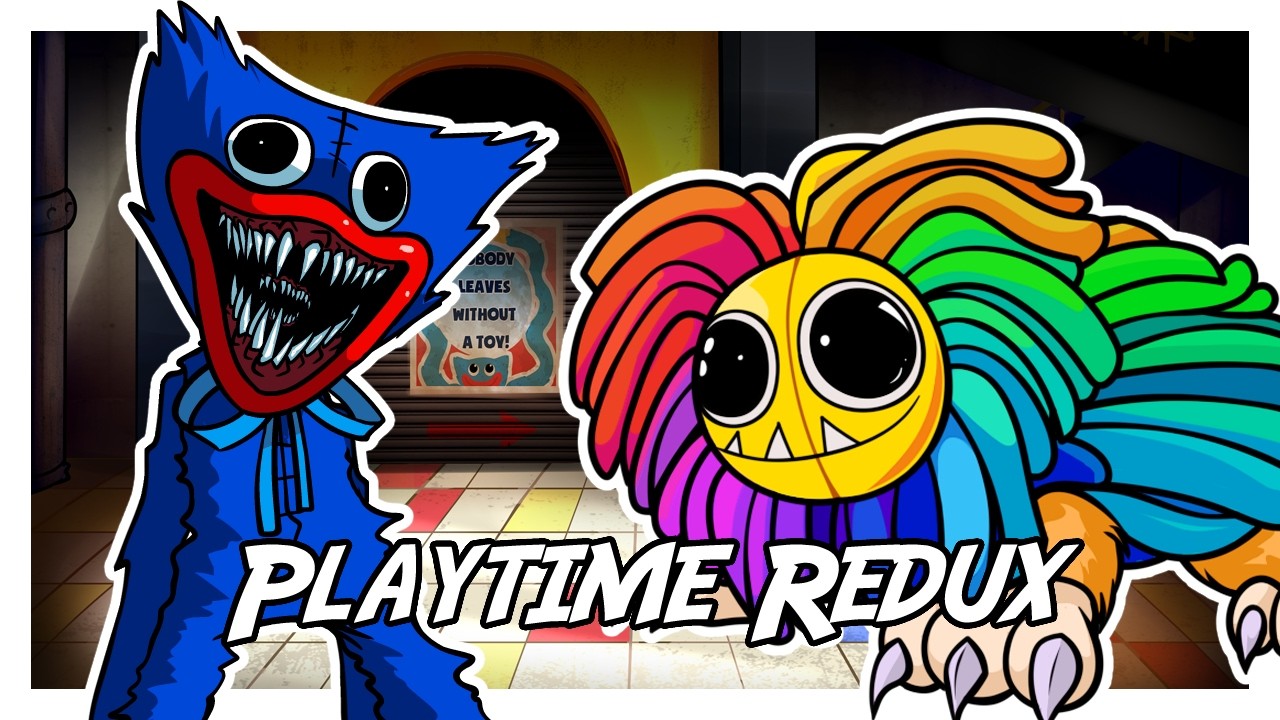 FNF Playtime Redux but it's Huggy Wuggy Redux vs Yarnaby