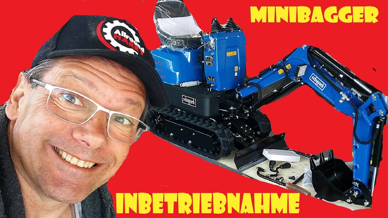 Scheppach EXC815 MINIBAGGER INBETRIEBNAHME @Früchtl Harry @Scheppach