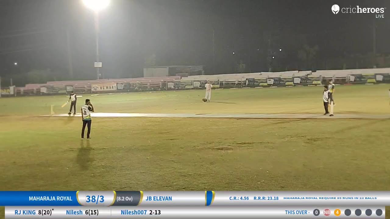 JB ELEVAN vs MAHARAJA ROYAL Live Cricket Match | SCPL-2 Live - Lalpur Cricket Stadium Sabarkantha Hi