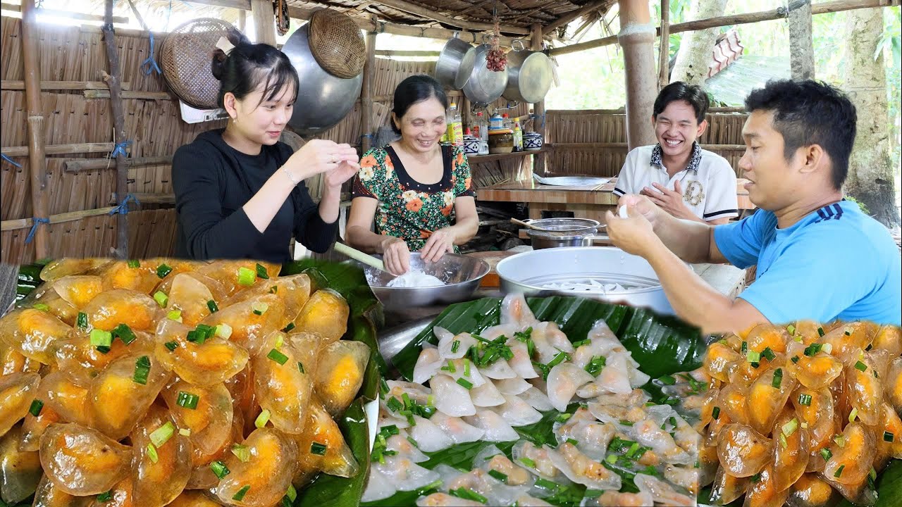 Bánh Bột Lọc Tôm Thịt - Cả Nhà Vào Bếp Vui Như Tết | Hương Vị Bánh Quê | KBMQ