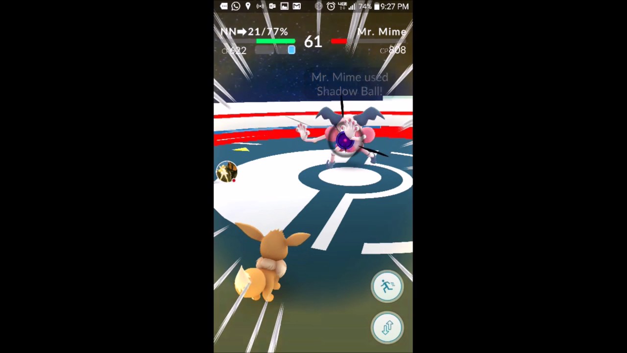 Pokemon GO: Eevee vs Mr. Mime