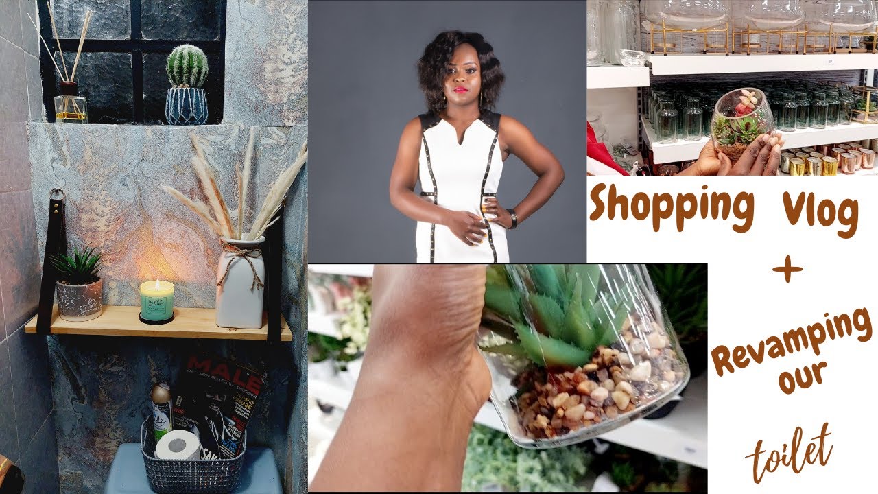 SHOP WITH ME// VLOG// DIY/ Cleaning/ Revamping the Toilet Area