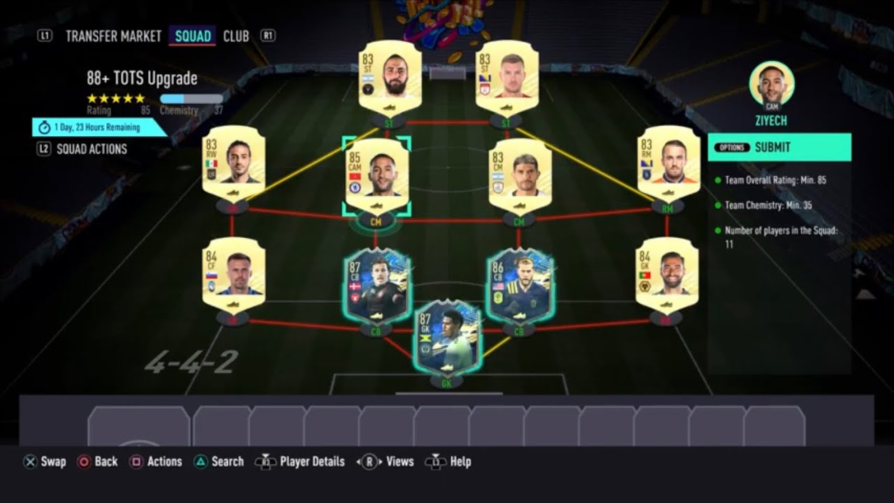 88+ TOTS UPGRADE SBC CHEAPEST SOLUTION!! #FIFA21