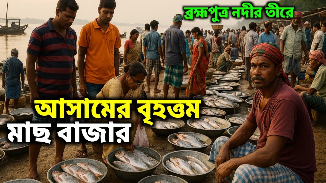 আসামের সবচেয়ে বড় মাছ বাজার। Assam's Biggest Fish Market