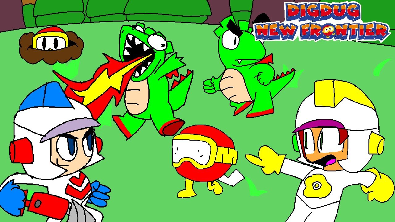 Gameplay de Dig Dug New Frontier