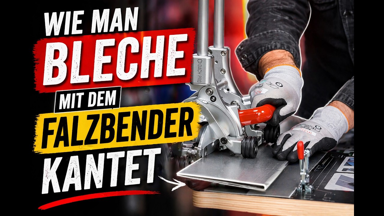 Wie man Bleche mit dem Falzbender kantet