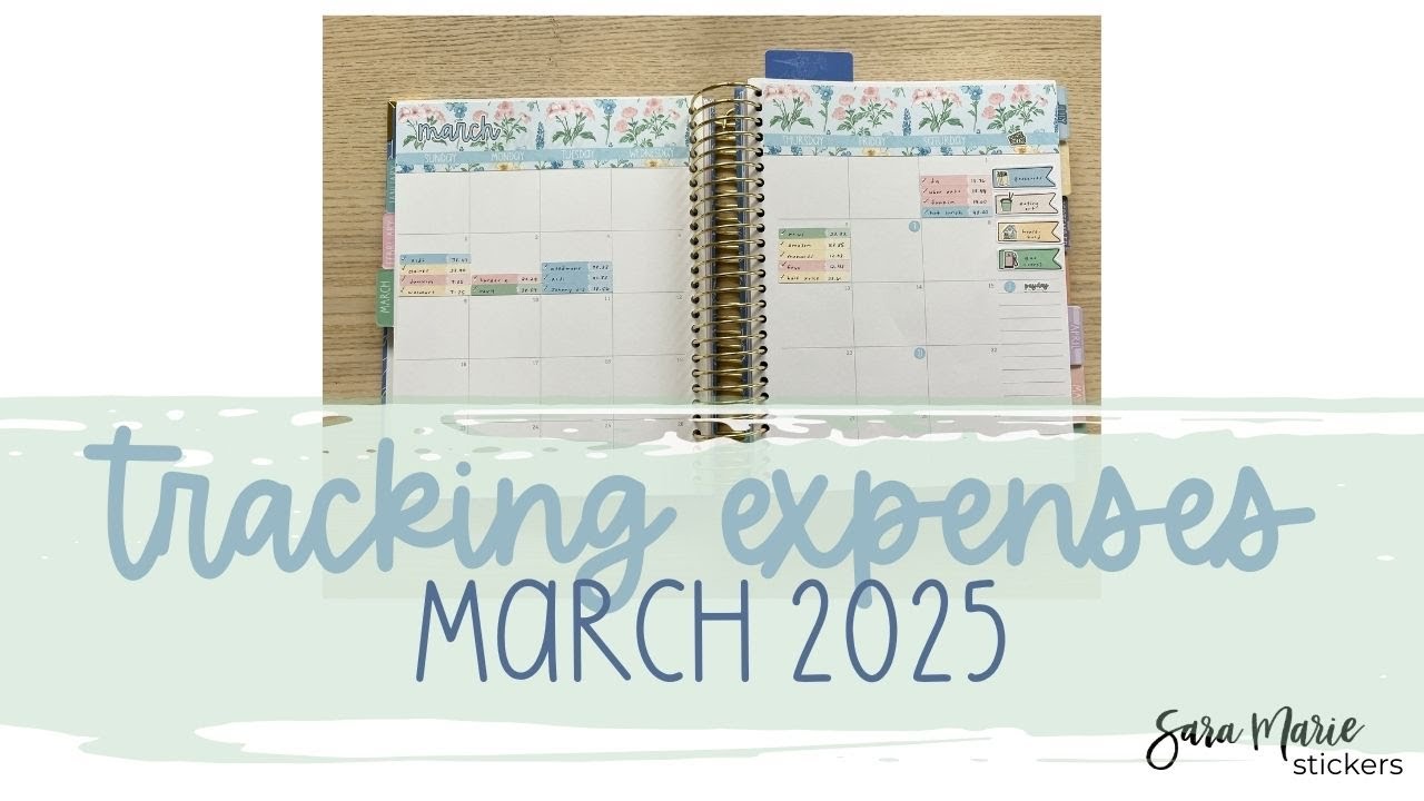 Track Expenses with Me | March 2025 Budget | '25 Humble Beginnings Budget Planner |
