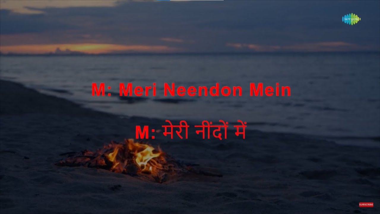 Meri Neendon Mein Tum - Karaoke | Naya Andaz | Kishore Kumar | Shamshad Begum
