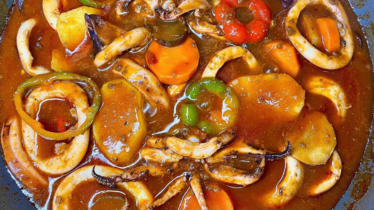 Kalderetang Pusit | Squid Caldereta