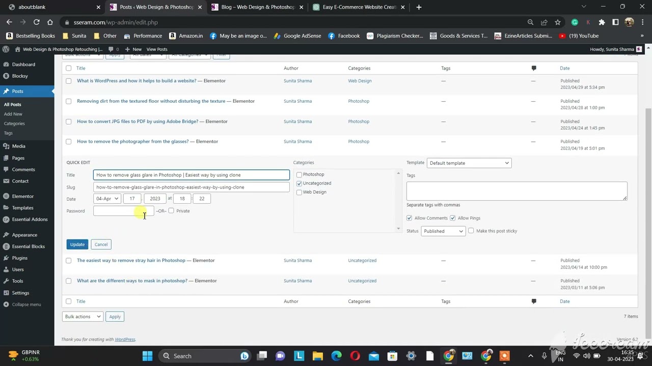How to categorize blog post in WordPress?