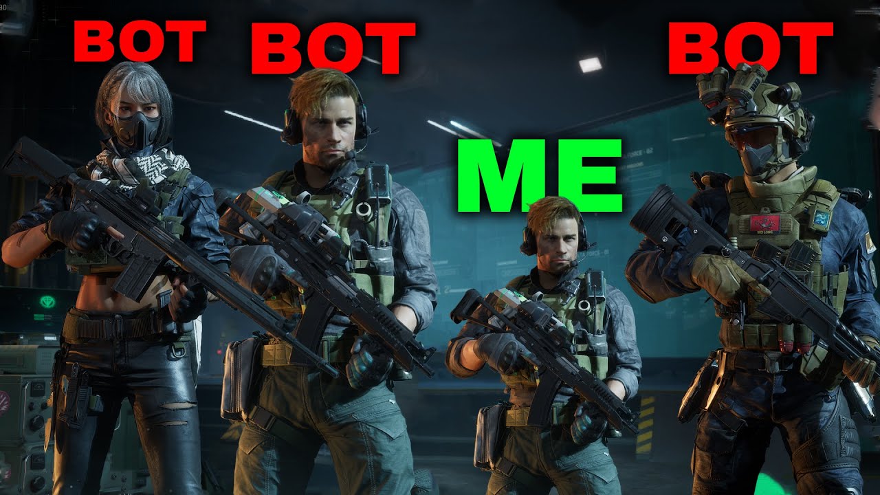 I was put in a BOT LOBBY in DELTA FORCE...