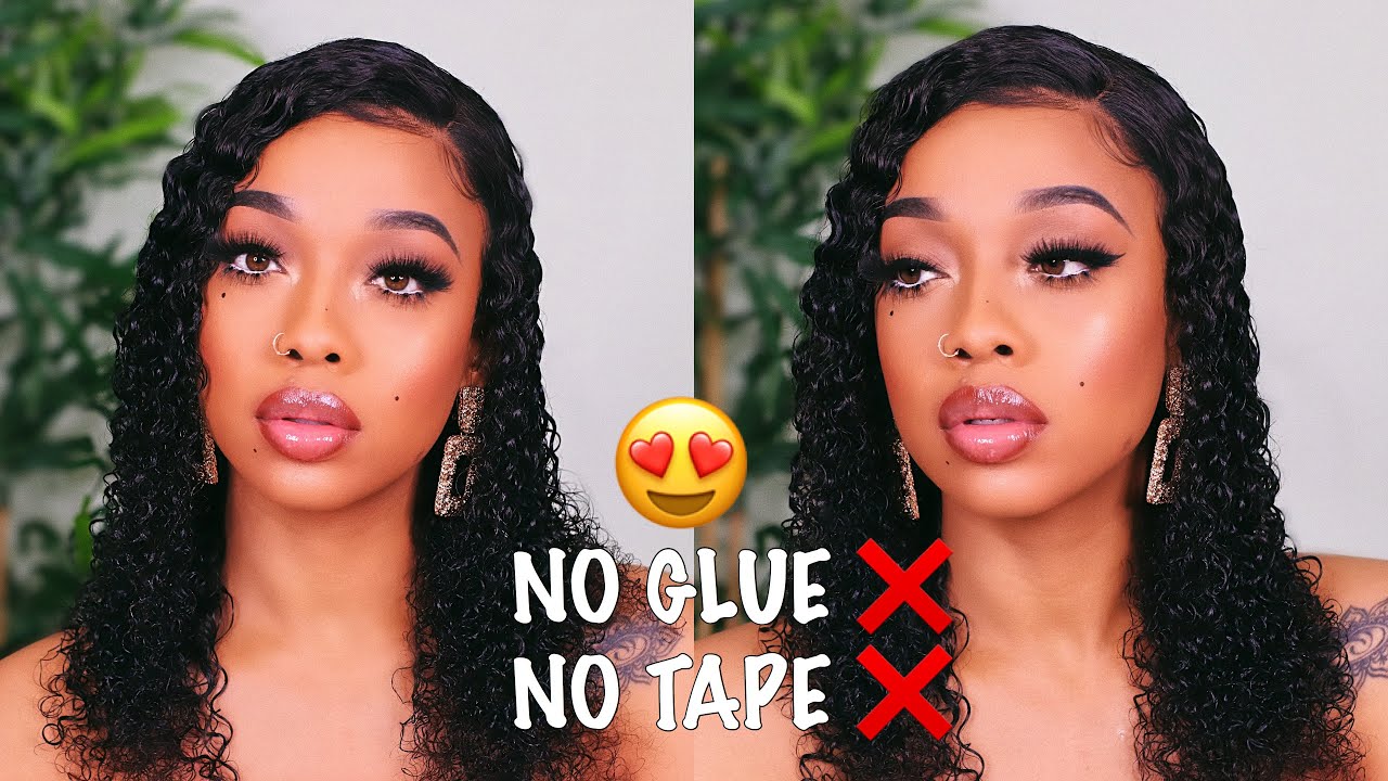 GLUELESS LACE FRONTAL WIG INSTALL! ELASTIC BAND METHOD- ft VSHOW Hair