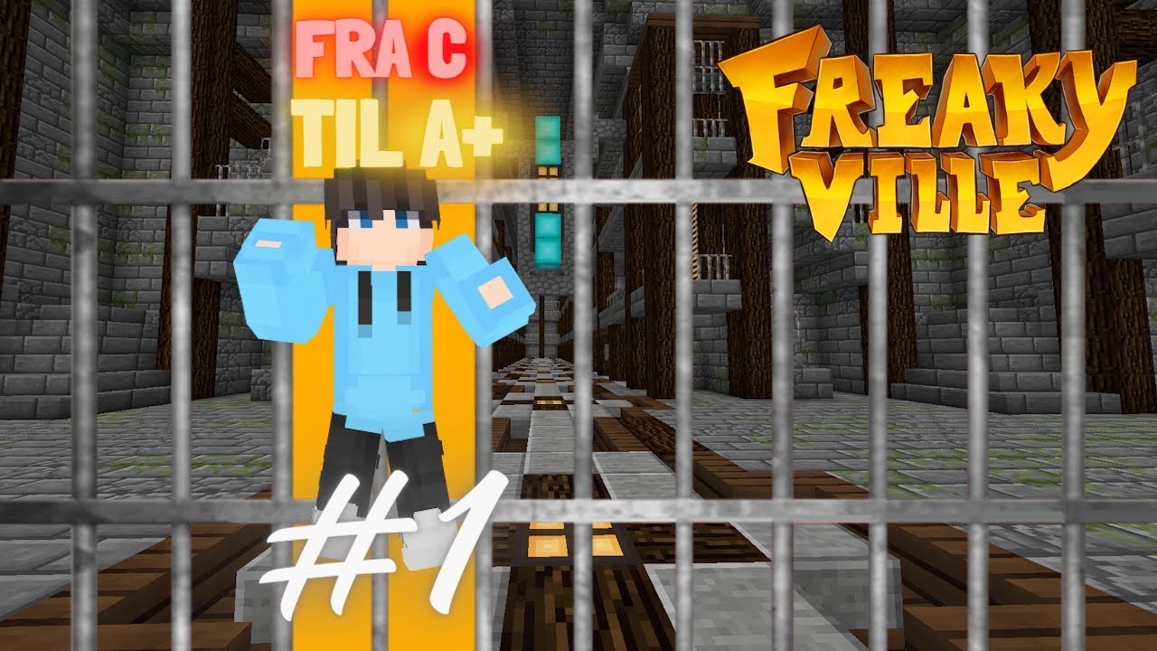 NYT RANKUP SYSTEM?! | FRA C TIL A+ #1| Dansk Freakyville Prison