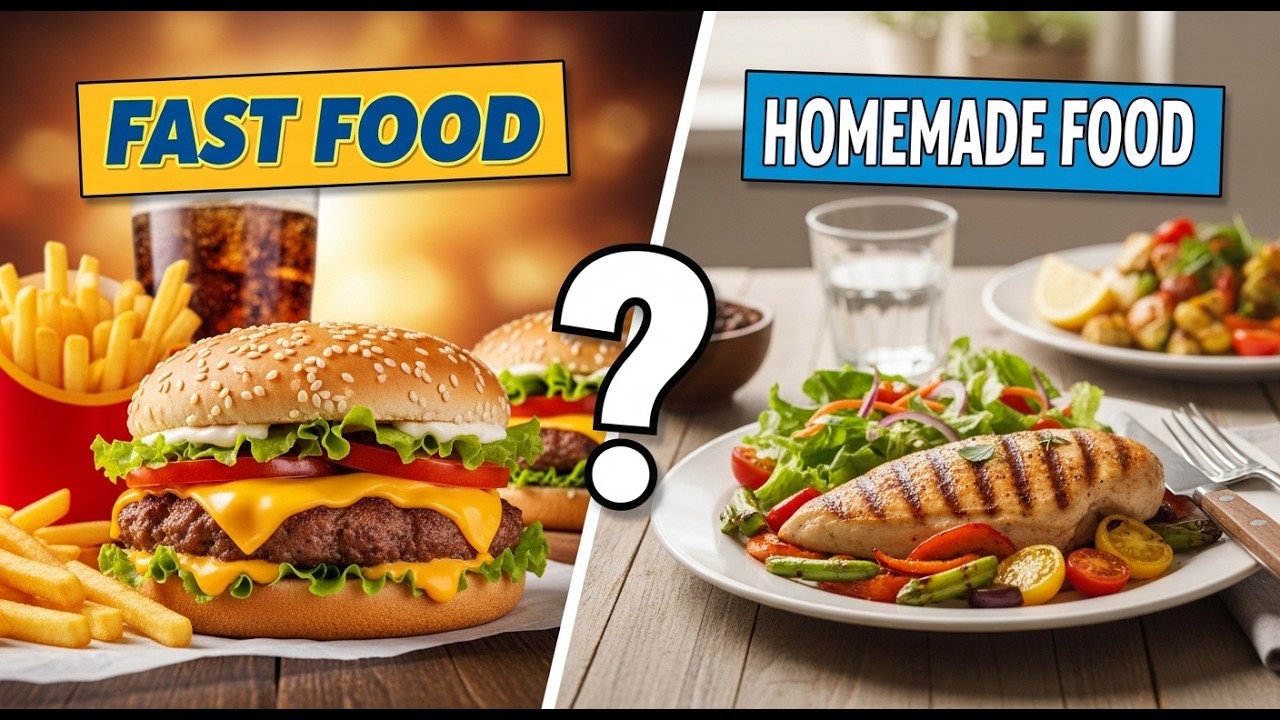 Fast Food Vs. Homemade Food: Which Do You Prefer? | #dailyenglish #anhngumsthao