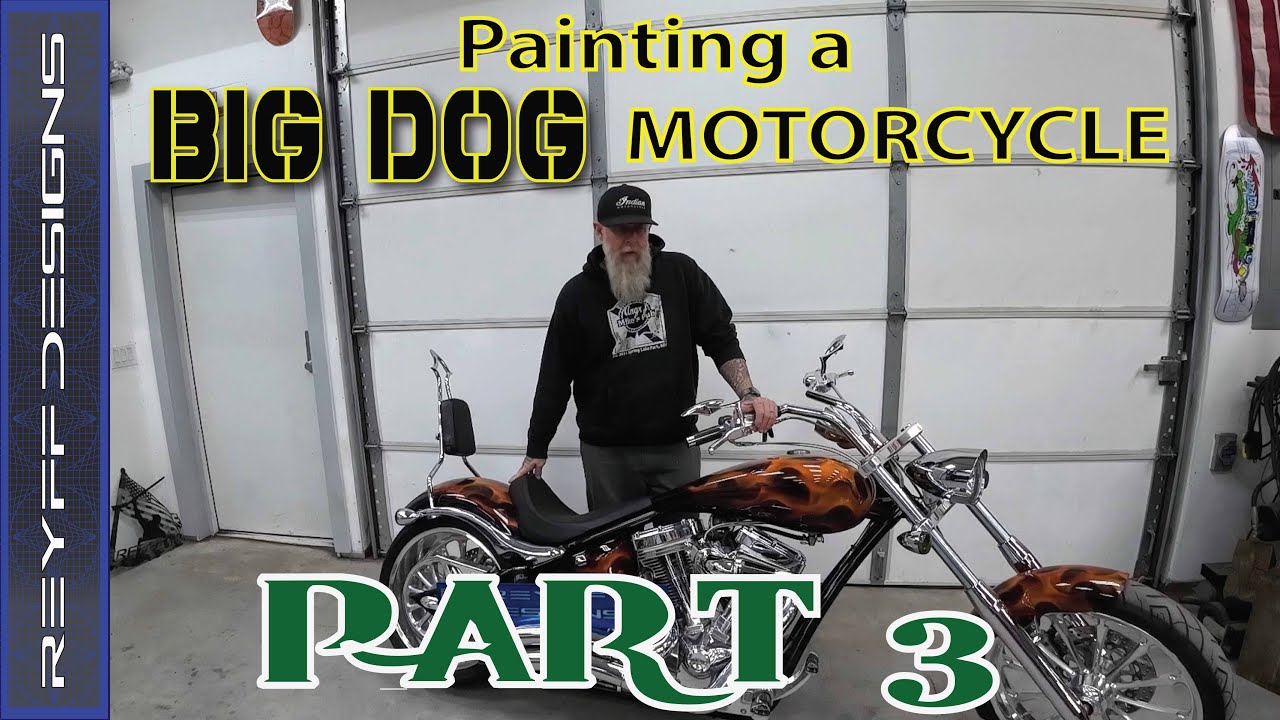 Покраска мотоцикла BIG DOG, часть 3, № 142