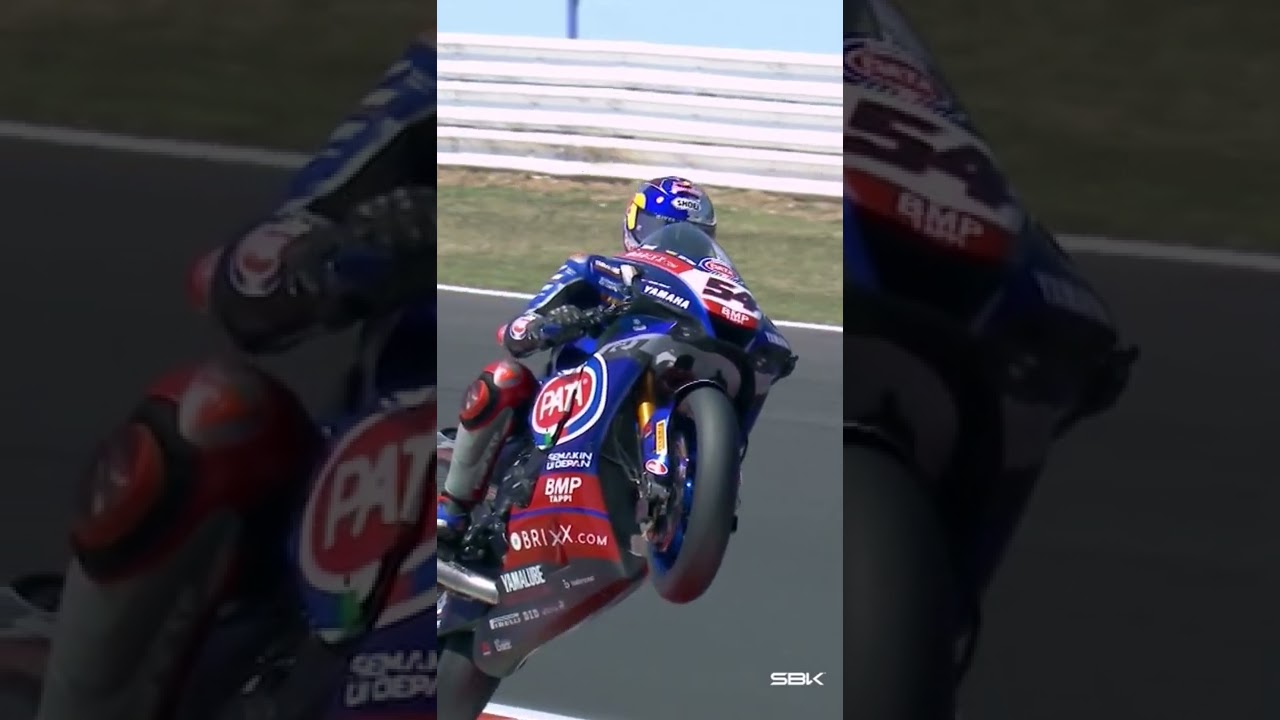 #WheelieWednesday with Toprak Razgatlıoglu in Misano 2021 | #ITAWorldSBK