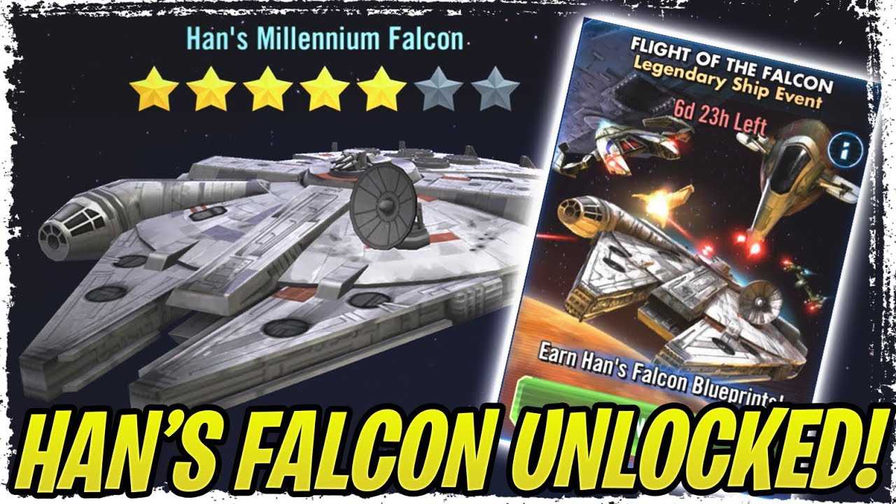 Han's Millennium Falcon Legendary Unlocked! Vader's Devastator, Y-Wing, A-Wing! Galaxy of Heroes