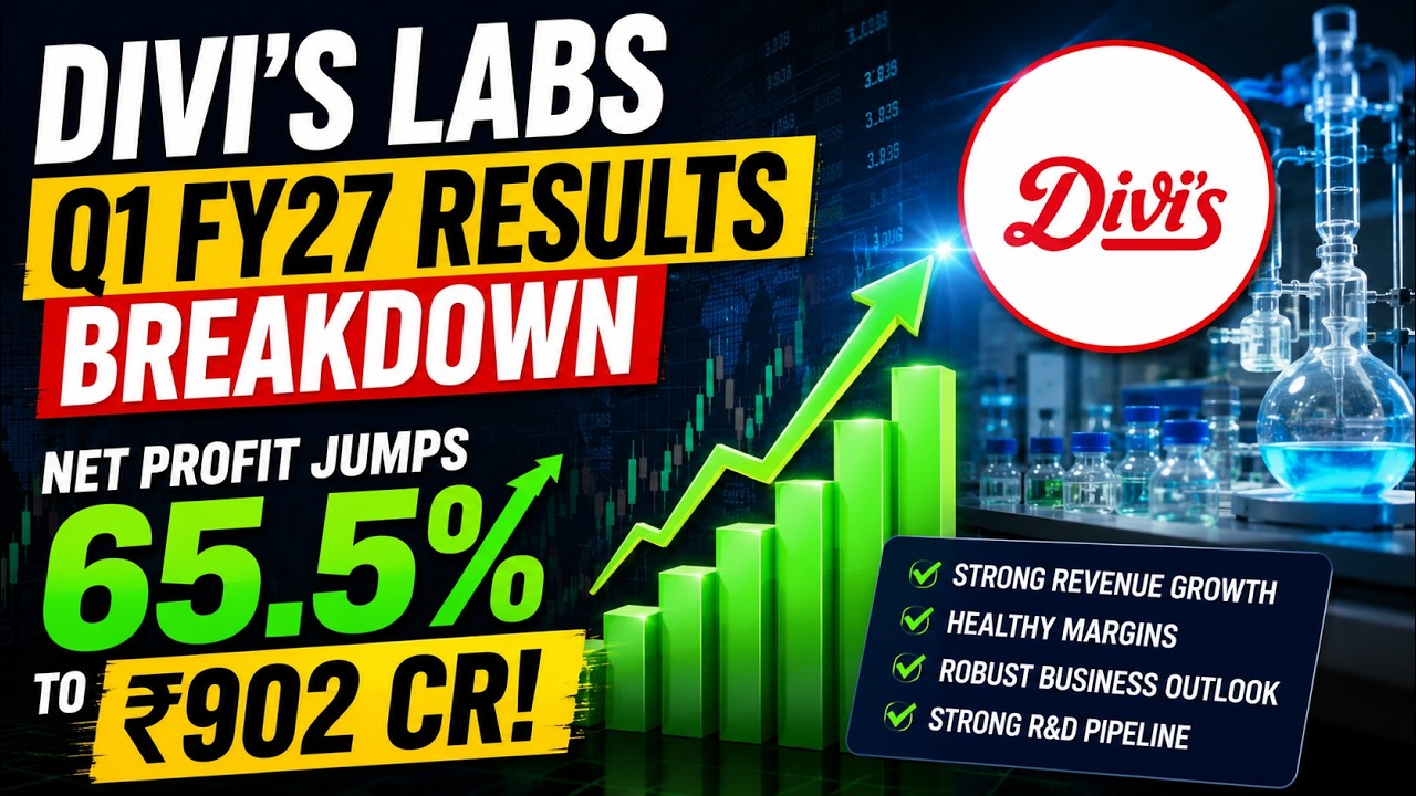 Divi's Labs Q1 FY27 Results Breakdown: Net Profit Jumps 65.5% to ₹902 Cr!