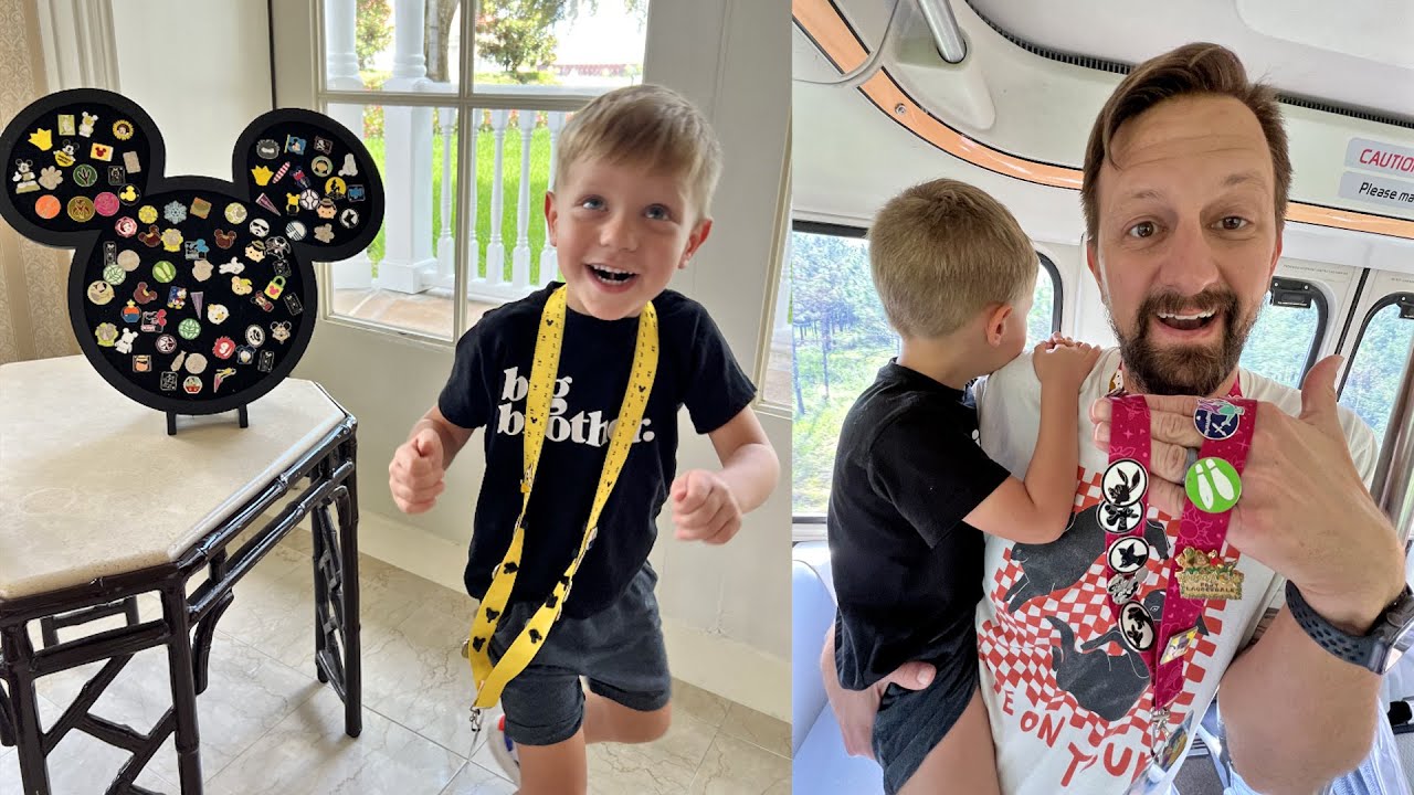 First Time Pin Trading At Disney World!  Adventures Around The Monorail Beam Resorts & Lunch!