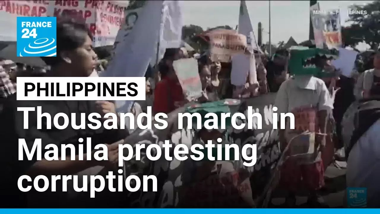 Philippines: Thousands march in Manila protesting corruption, clashing with authorities