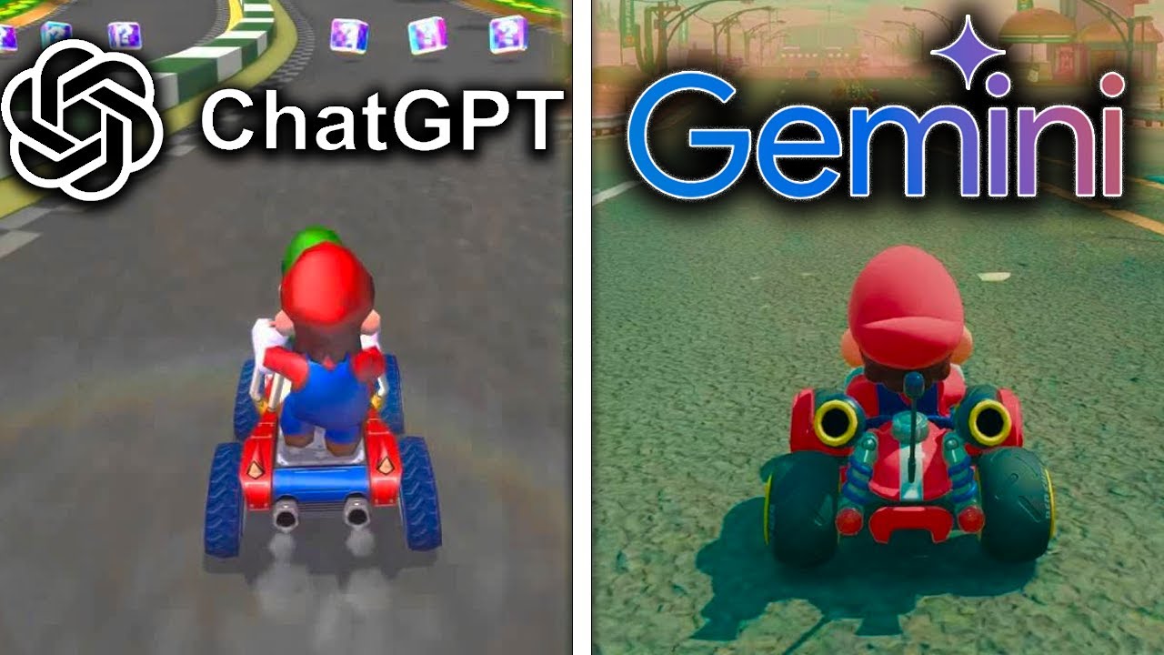 ChatGPT против Gemini: создайте Mario Kart с нуля (с Nano Banana Pro)