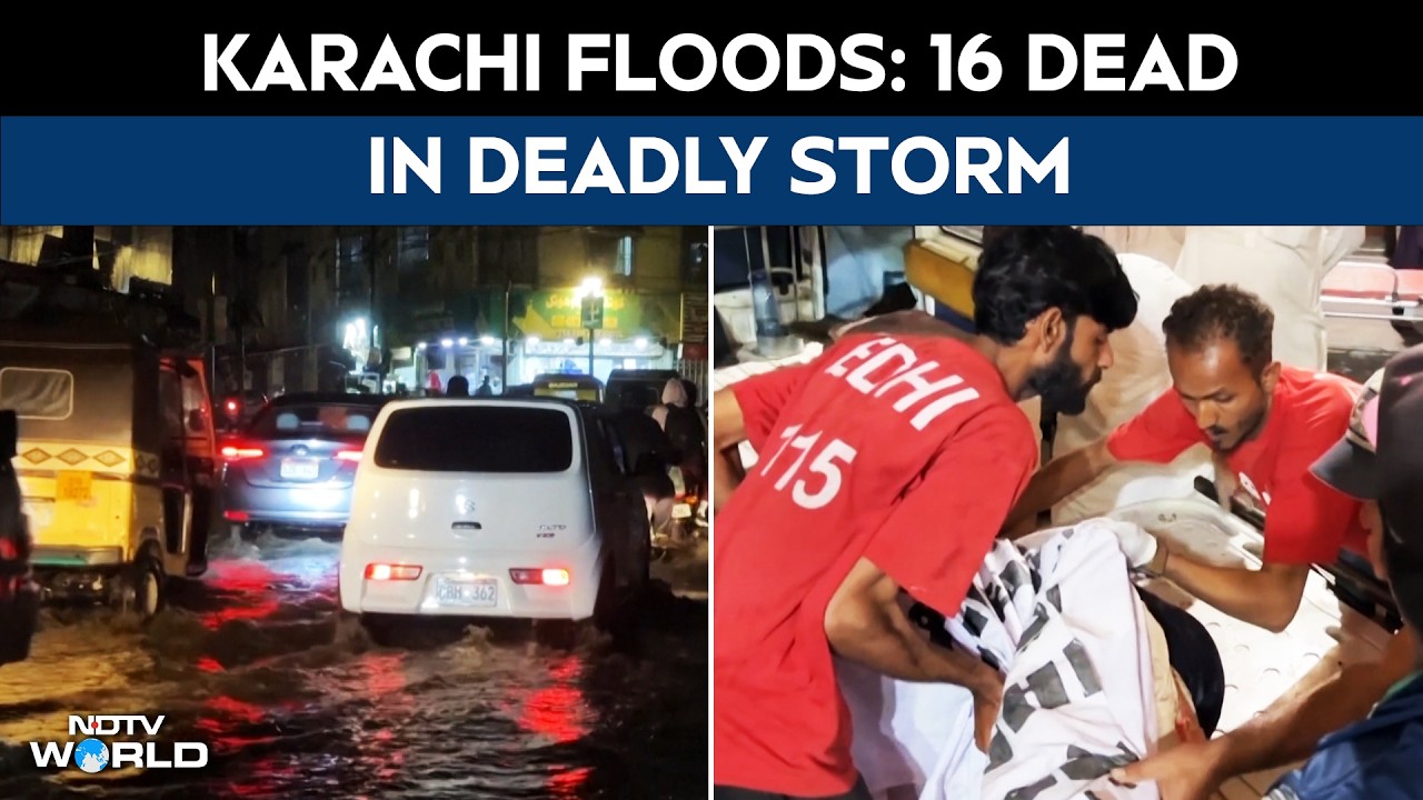 Pakistan Flood News | Deadly Storm Hits Karachi - 16 Killed As Rains Lash Pakistan&rsquo;s Port City