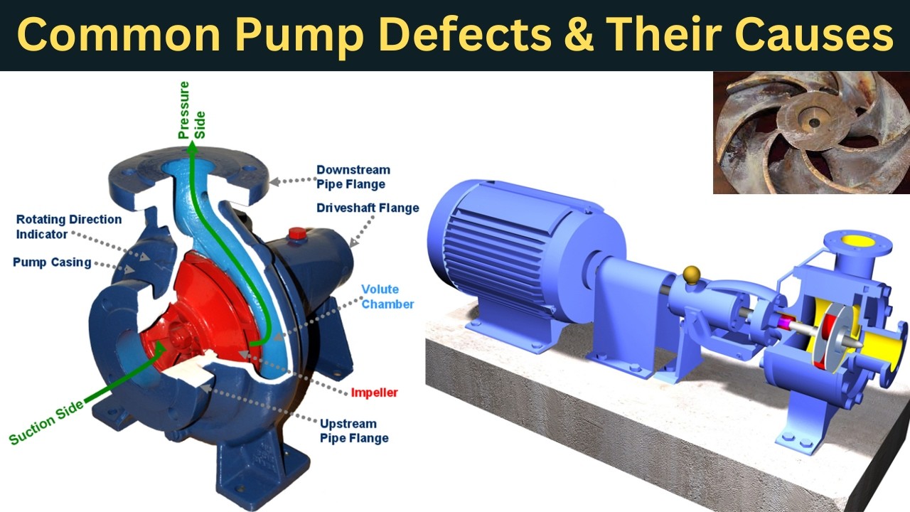 Common Pump Defects, Their Causes and Explanations | Pump Defects | Centrifugal Pump