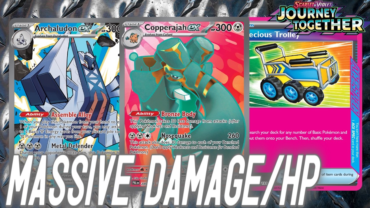 Post Rotation Copperajah ex Deck Packs High Stats on Damage & HP | PTCGL