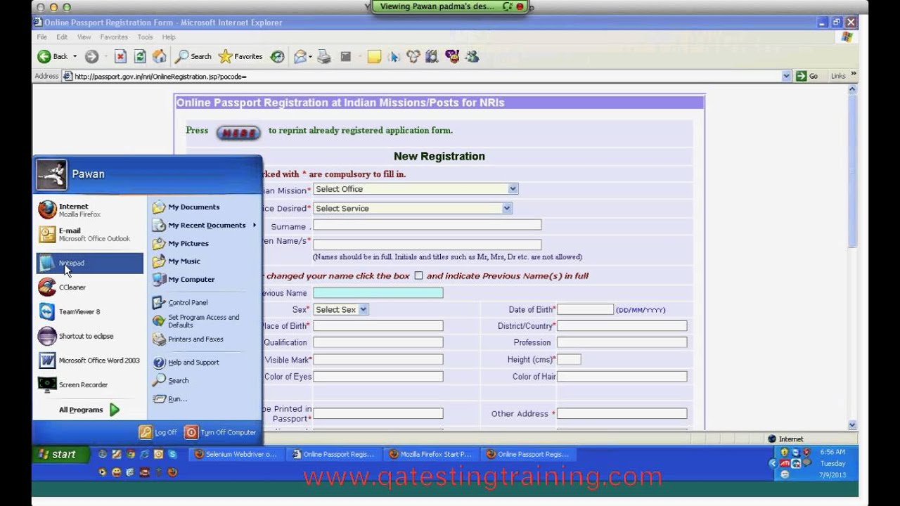 Selenium Webdriver online training - Selenium training videos - Identifying webelements