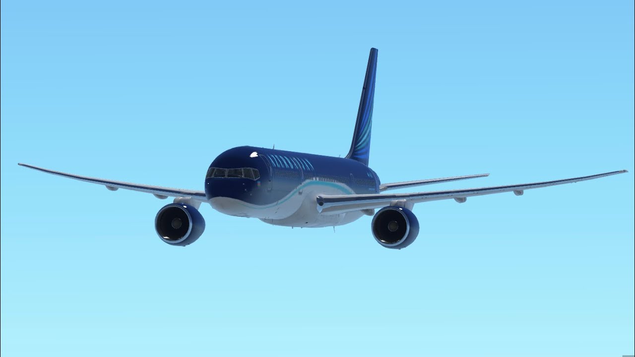 LIGHT DEPARTURE!!! Full Departure from Baku Airport! | Azerbaijan Airlines B757-200