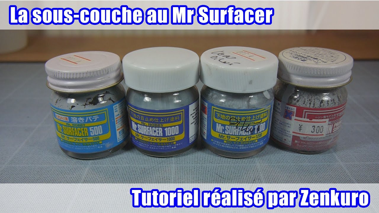Tutoriel : la sous-couche à l'aérographe avec le Mr Surfacer 1000 en pot