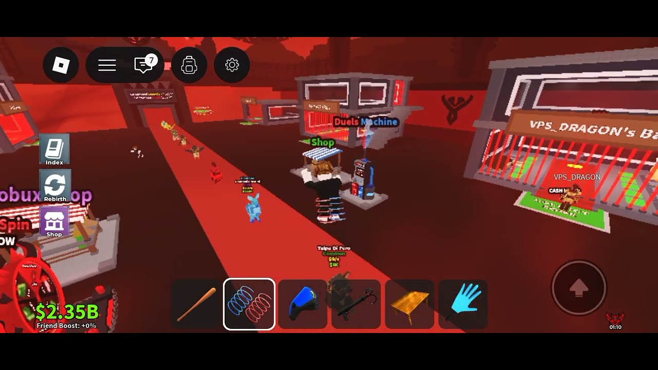I do my first duel in steal a brainrot 